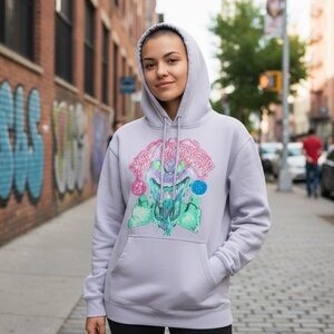 Graphic Lavender Hoodie for Women